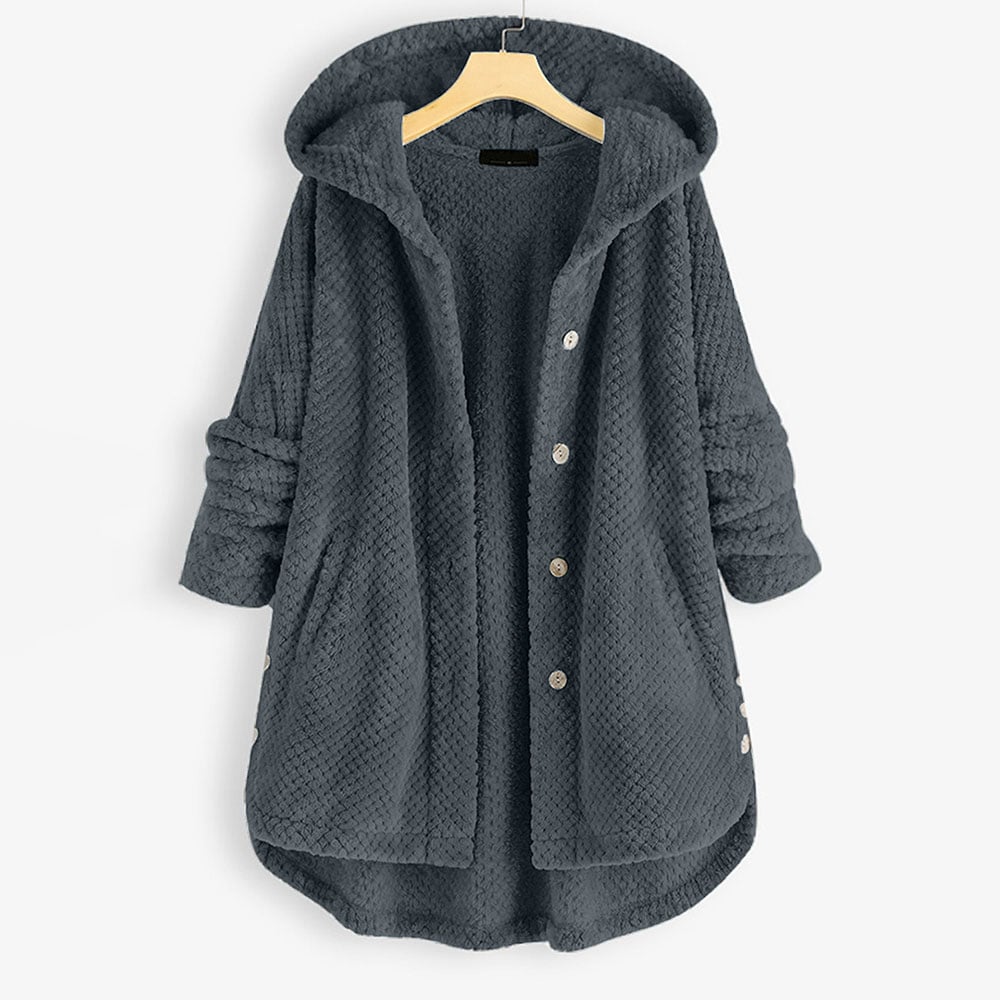 JO | warm teddy jacket with hood