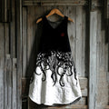 Japanese Octopus Legs Art Linen Tank Dress artswardrobe
