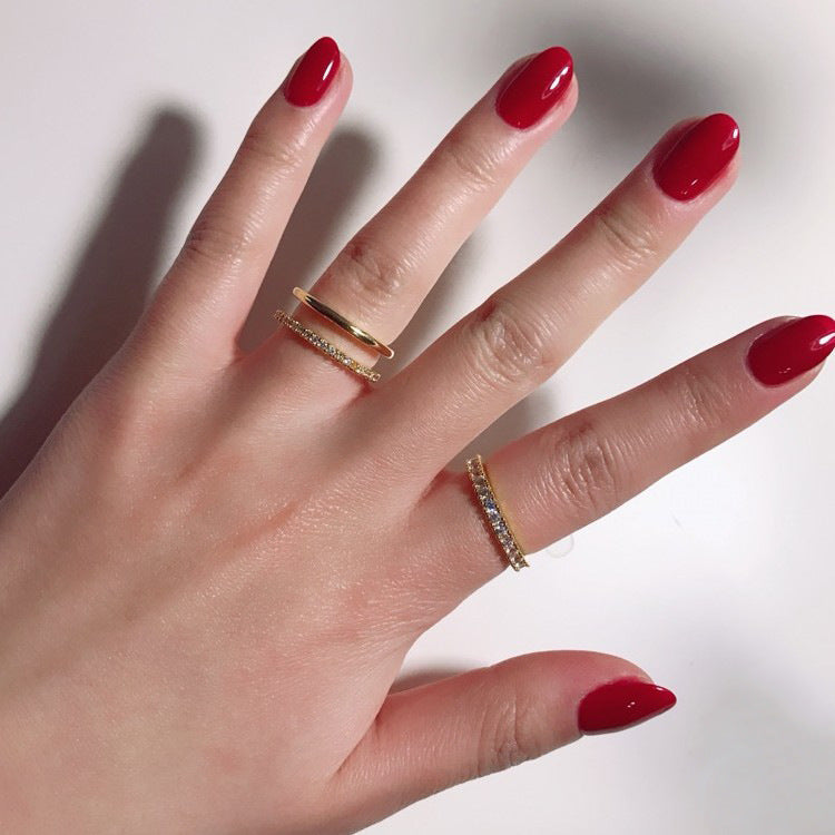 Delicate Artisan Gold Ring