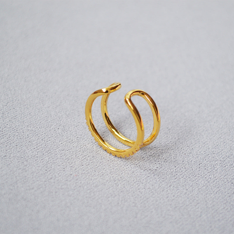 Delicate Artisan Gold Ring