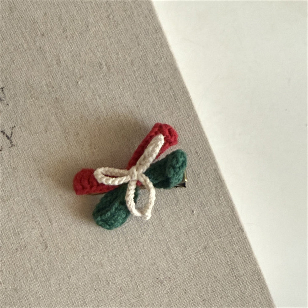 Comstylish Christmas Handmade Crochet Hair Clip