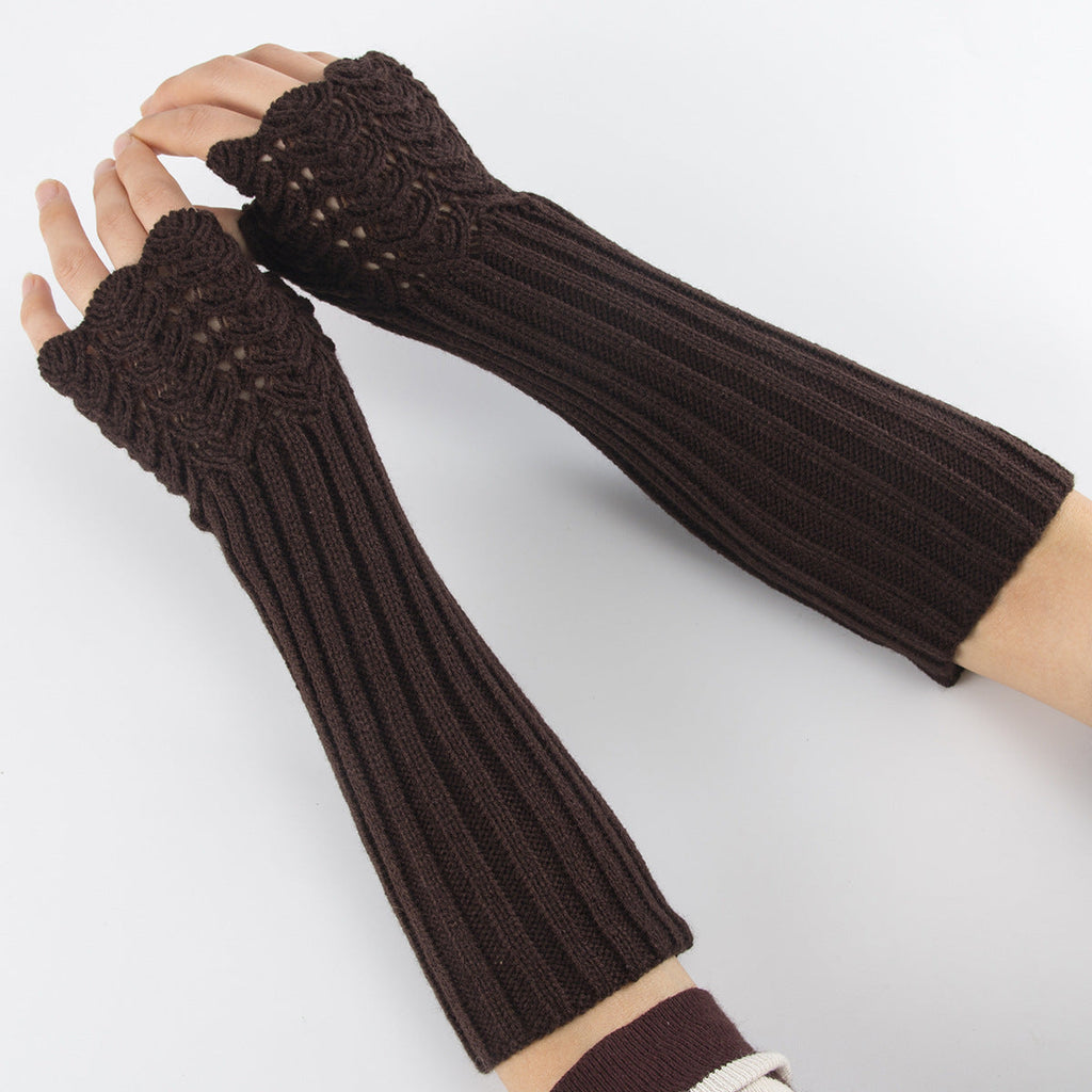 Vintage Soft Warm Jacquard Weave Retro Comfy Glove elevenforest