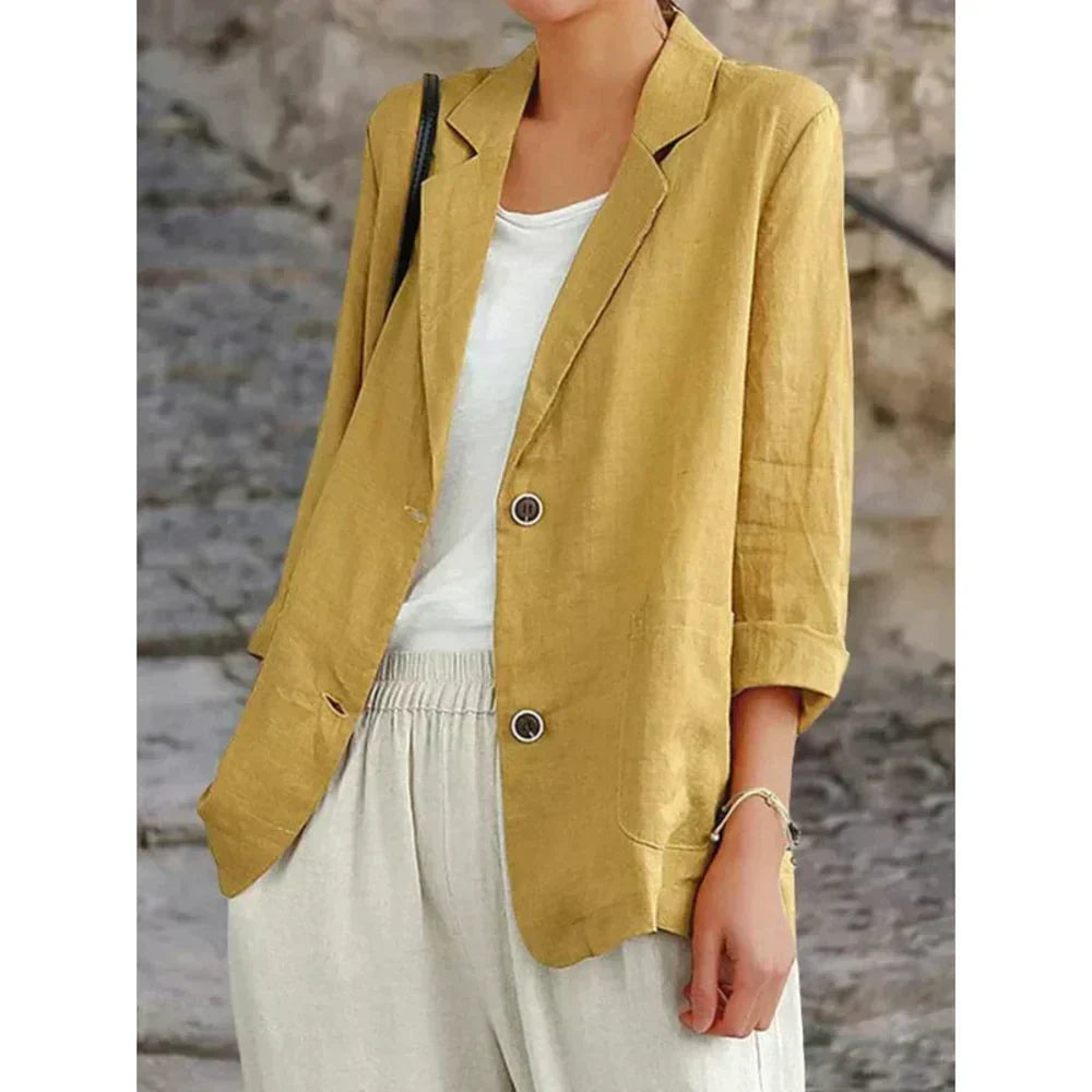 JO | refined stylish linen blazer