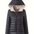 JO | Warm puffer jacket with zipper and faux fur lining
