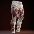 Men's Vintage Muscle Anatomy Art Cozy Knit Sweatpants artswardrobe