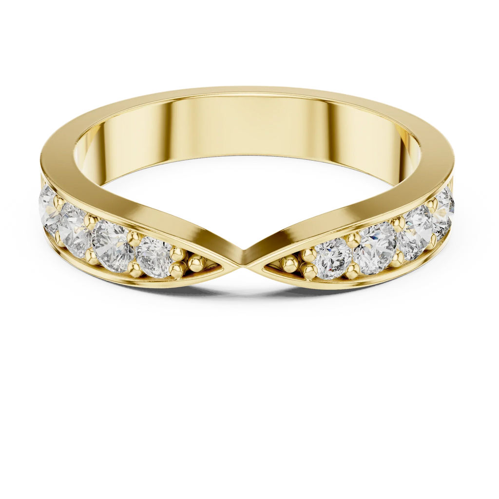 Open Pavé Arc Ring