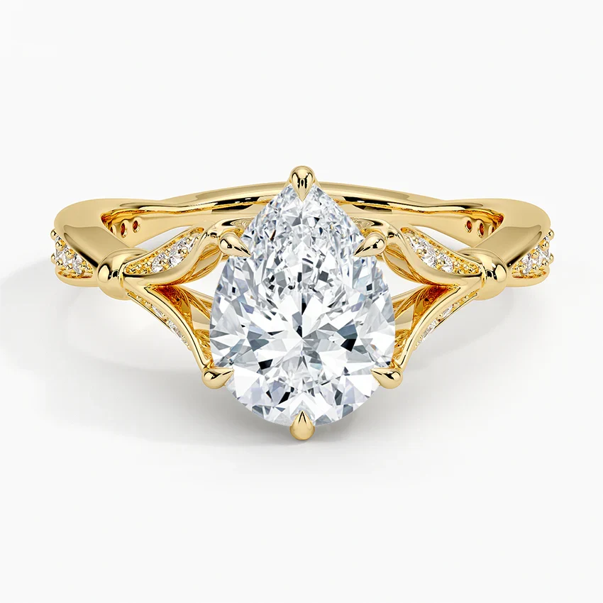 Zinnia Pear Ring