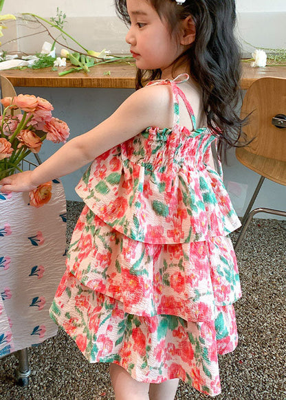 Patchwork Cotton Baby Beach Vacation Dresses Sleeveless