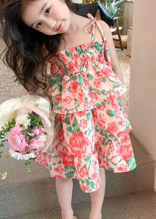 Patchwork Cotton Baby Beach Vacation Dresses Sleeveless