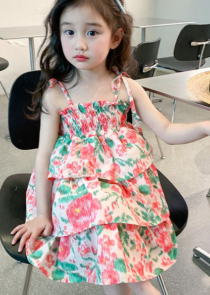 Patchwork Cotton Baby Beach Vacation Dresses Sleeveless
