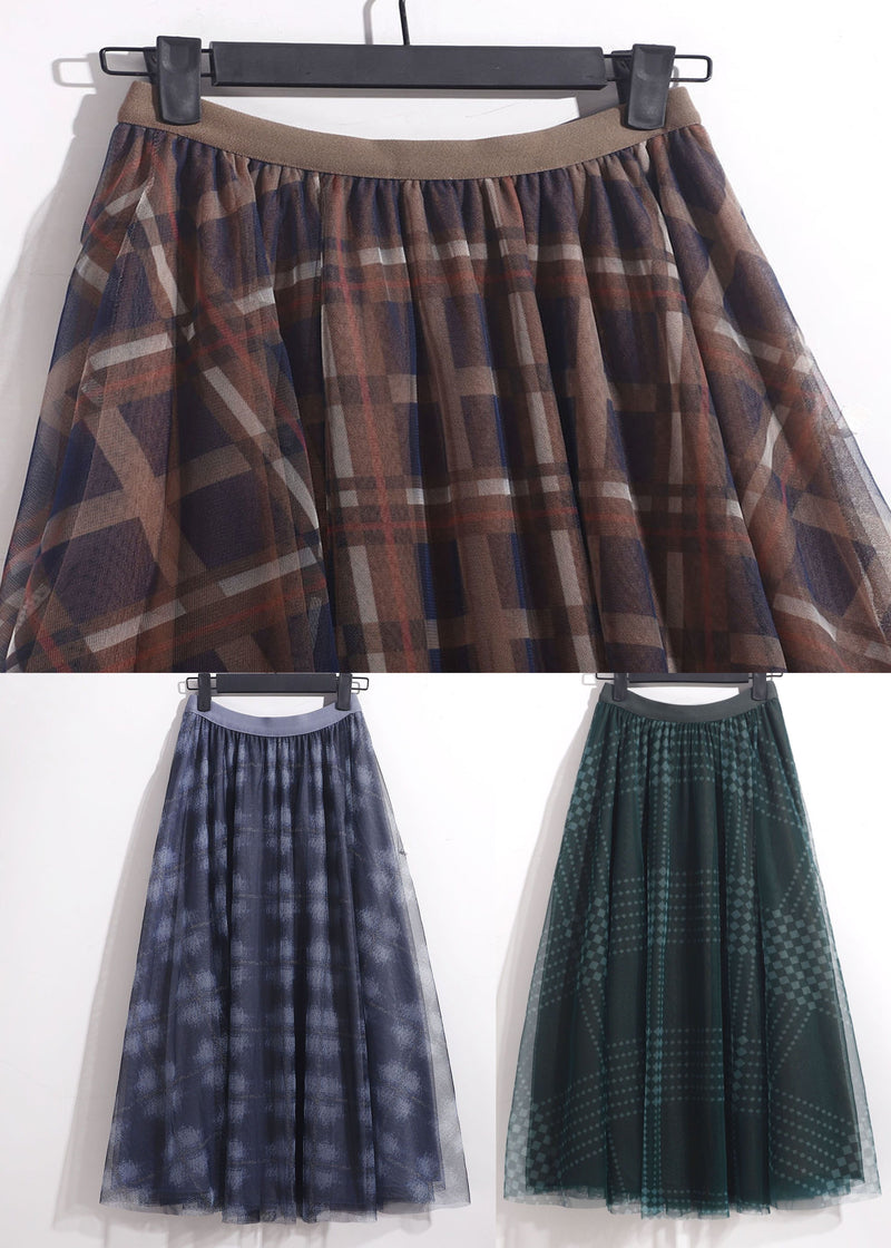 Green High Waist Exra Large Hem Tulle Skirts Spring