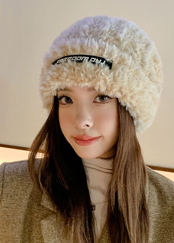 Grey Knitted Cotton Warm Bonnie Hat