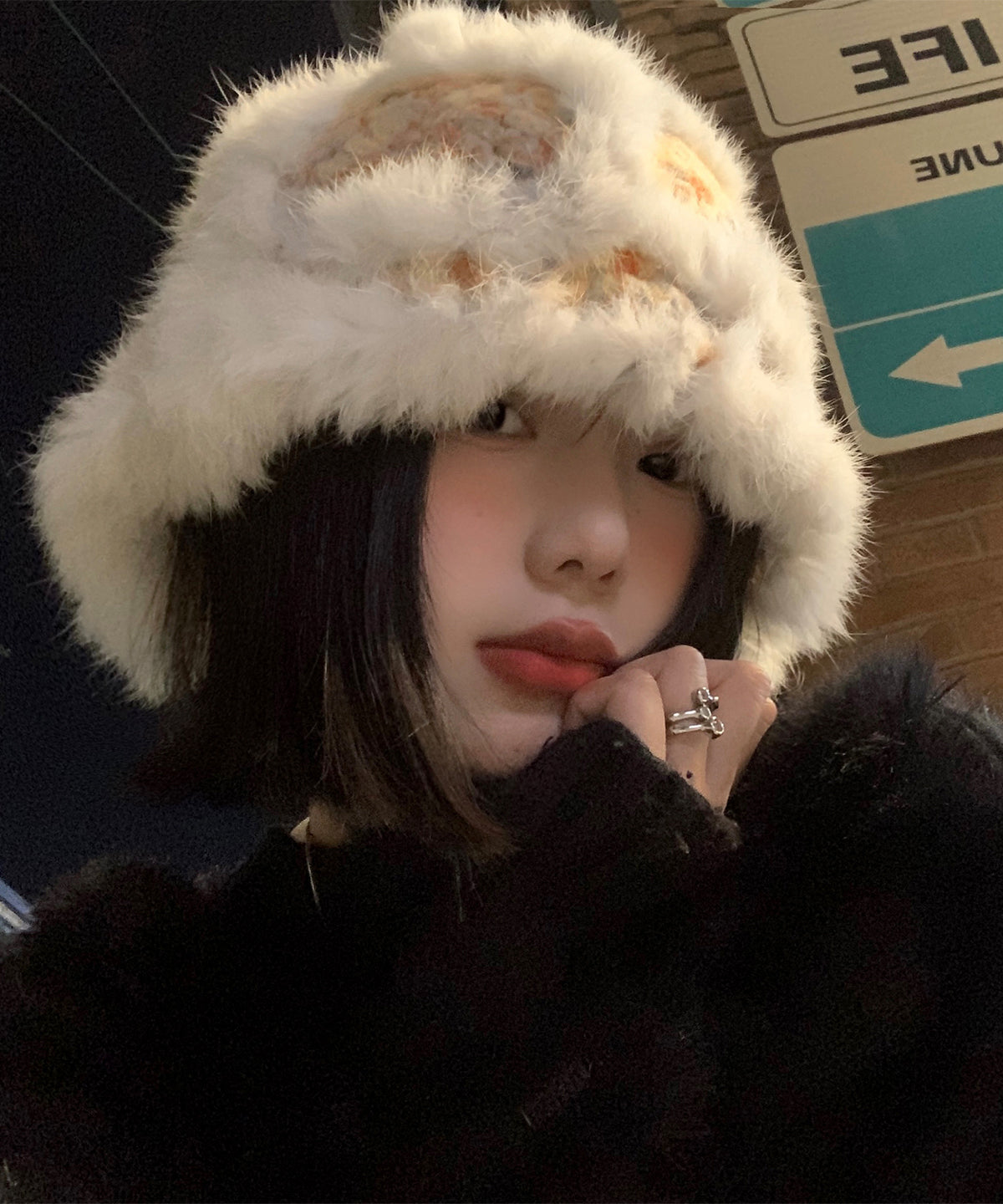 Thick Cozy Warm Fleece Knit Bucket Hat