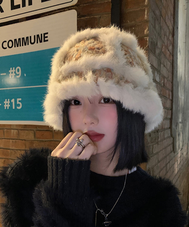 Thick Cozy Warm Fleece Knit Bucket Hat