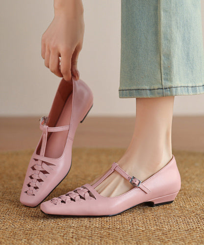 Blue Flat Shoes for Hollow Out Flat Feet Shoes
