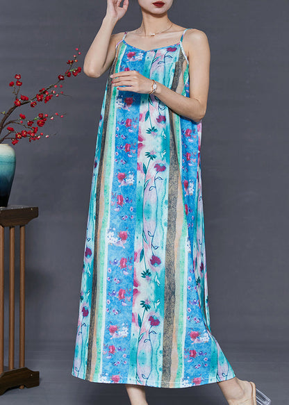 Blue Print Silm Fit Cotton Sundress Summer