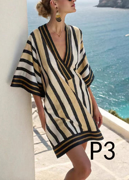 Oversized Print Cotton Beach Dress Summer
