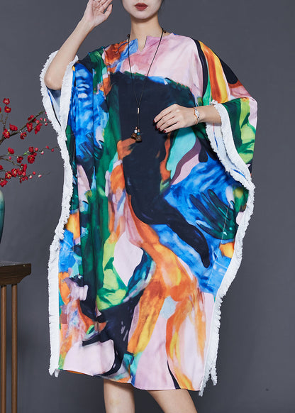 Oversized Tie Dye Cotton Dress Summer