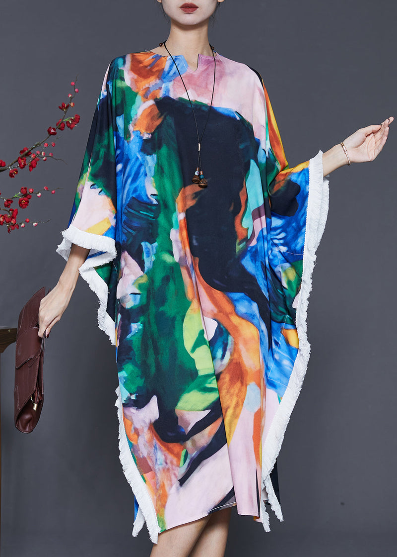 Oversized Tie Dye Cotton Dress Summer