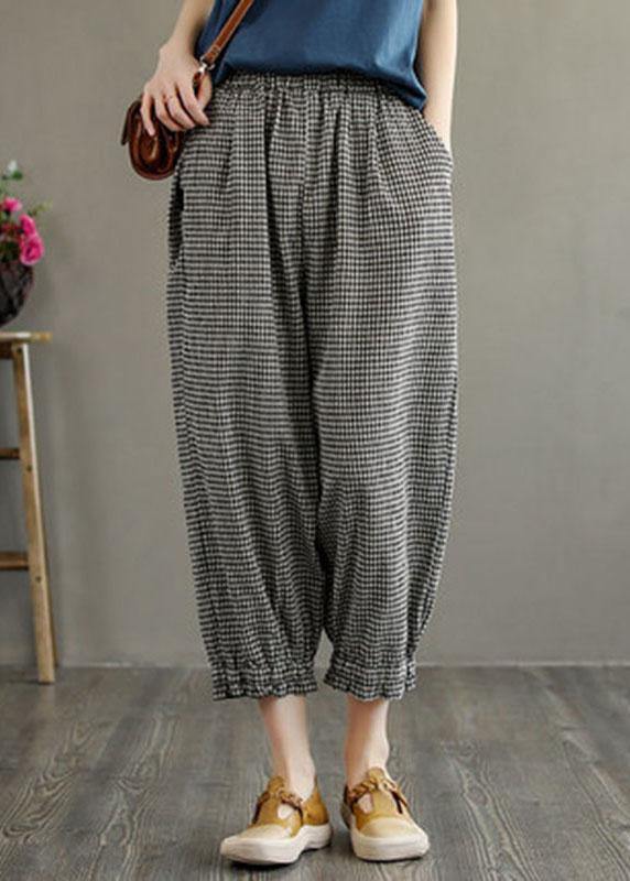 Green Pockets Summer Linen Pants