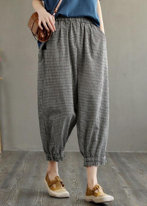 Green Pockets Summer Linen Pants