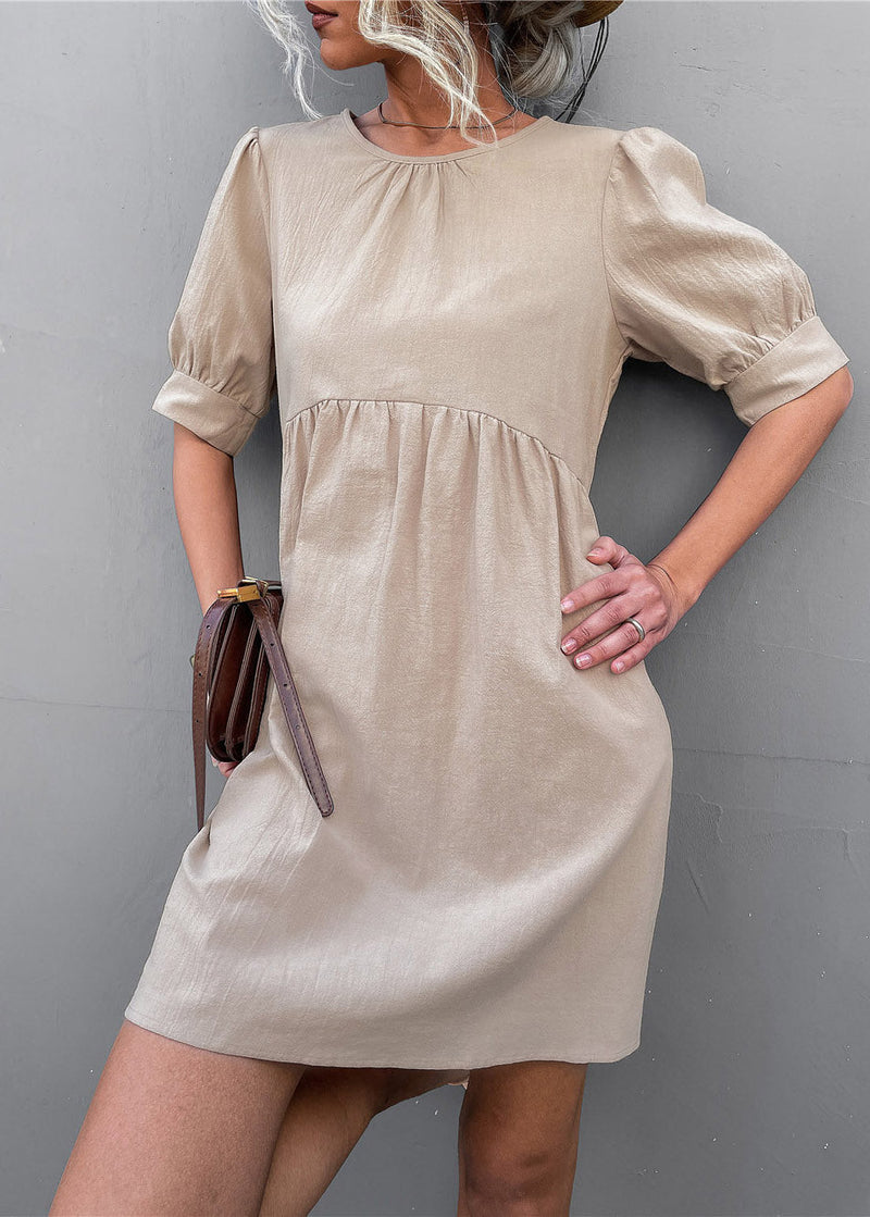 Apricot Patchwork Cozy Maxi Dress Summer