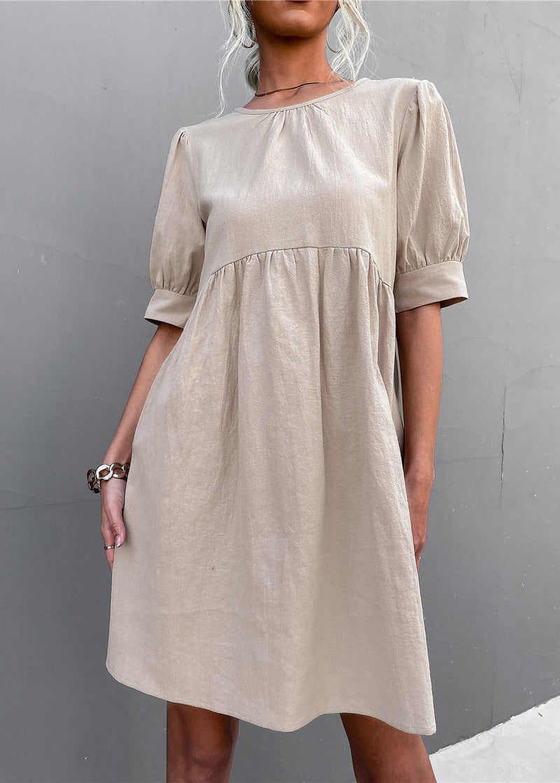 Apricot Patchwork Cozy Maxi Dress Summer