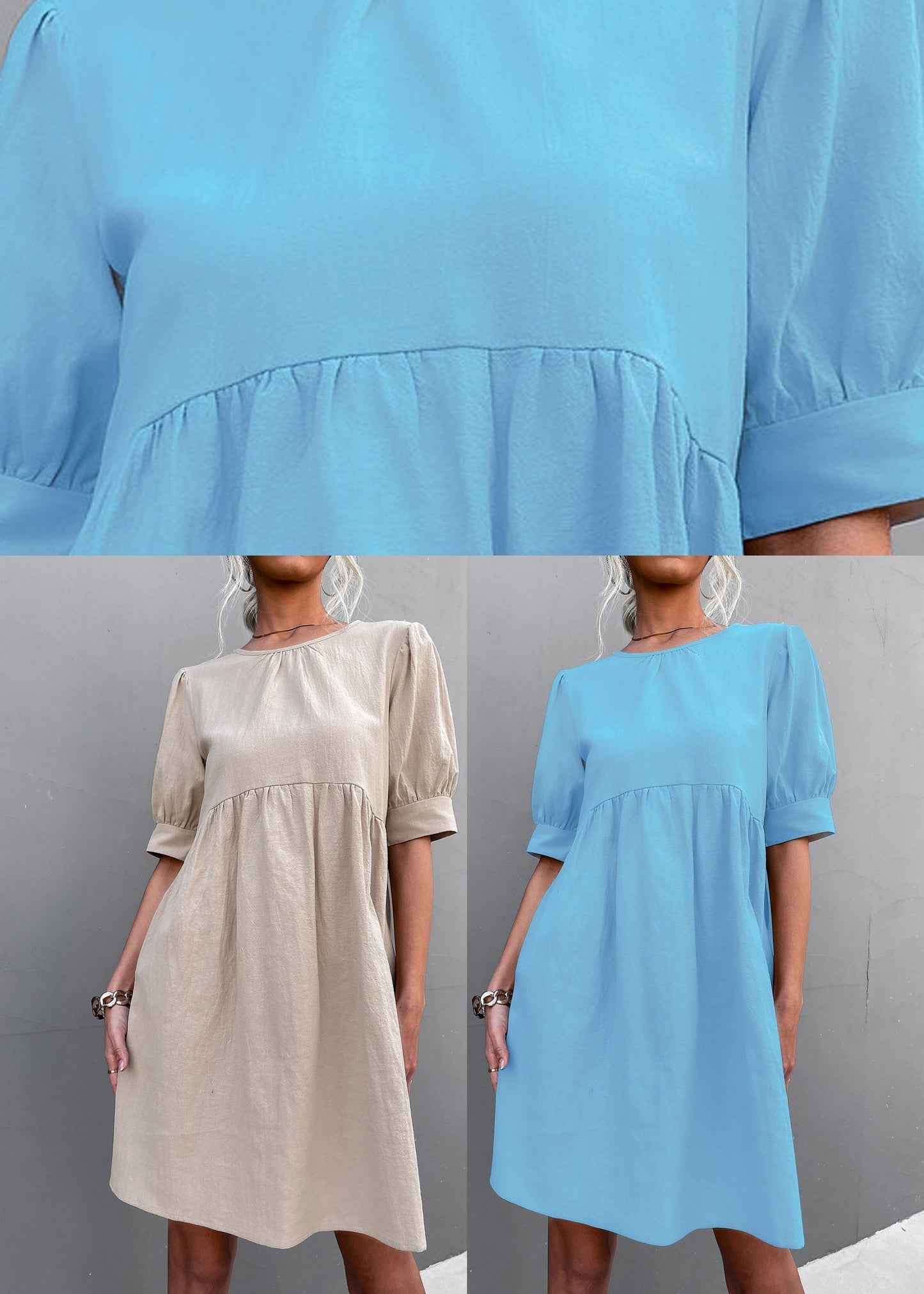 Apricot Patchwork Cozy Maxi Dress Summer