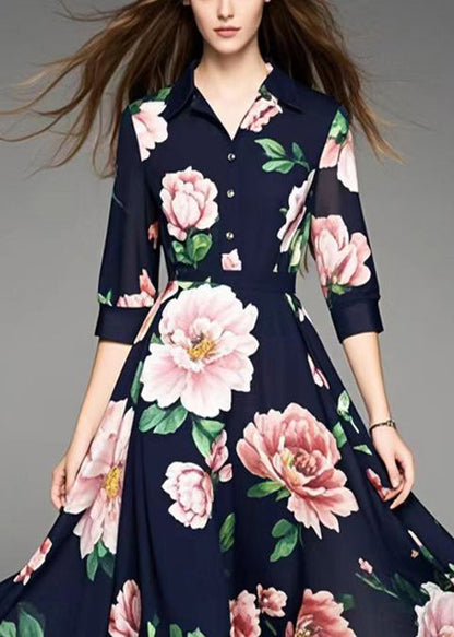 Black Exra Large Hem Chiffon Vacation Dresses Summer