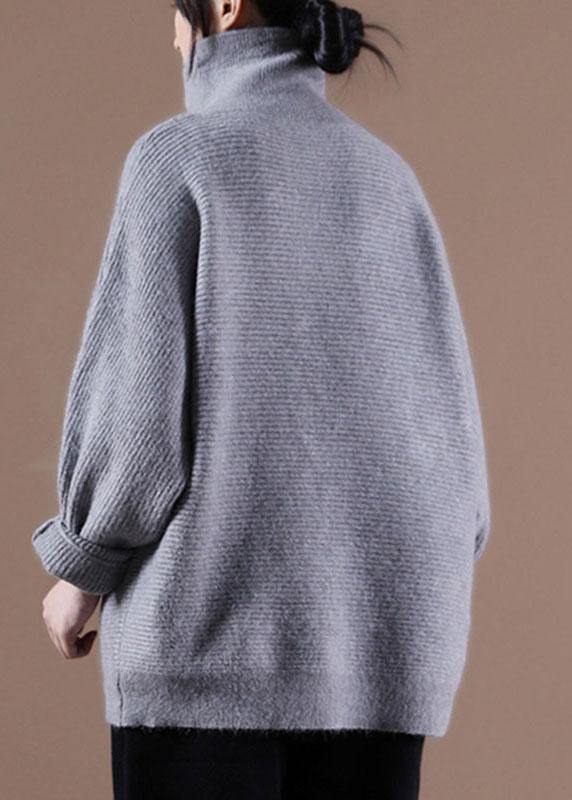 Boutique Grey Knit Fall Sweater