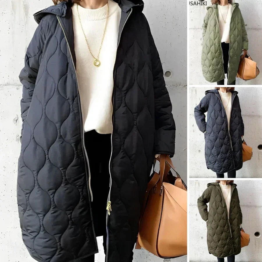 KS | Quilted coat with hood