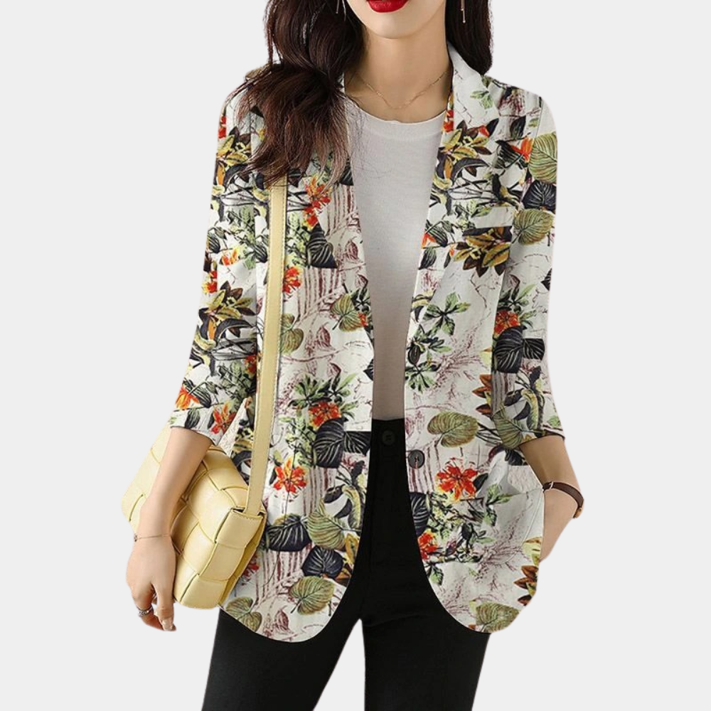 JO | Ladies blazer with floral pattern