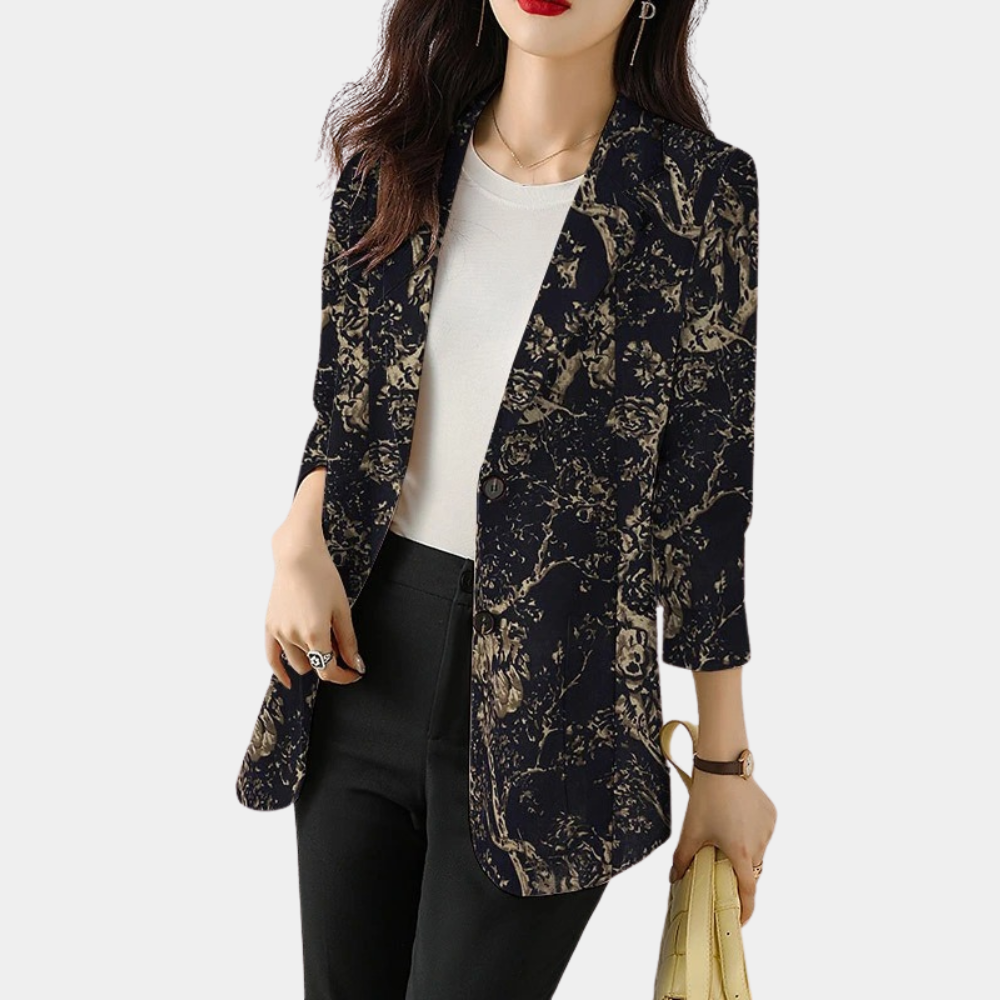 JO | Ladies blazer with floral pattern