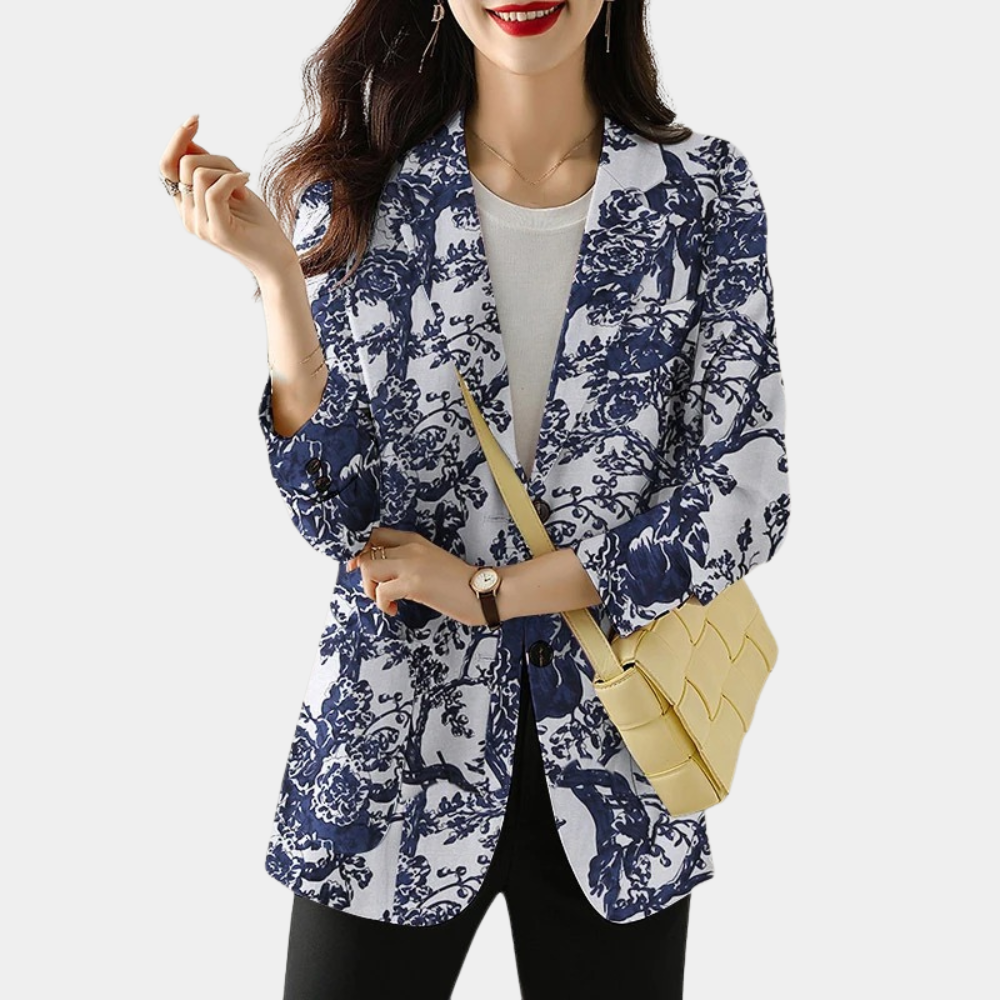 JO | Ladies blazer with floral pattern