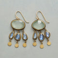 Vintage Colorful Rain Stones Earrings