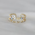 Vintage Flower Gold Ring