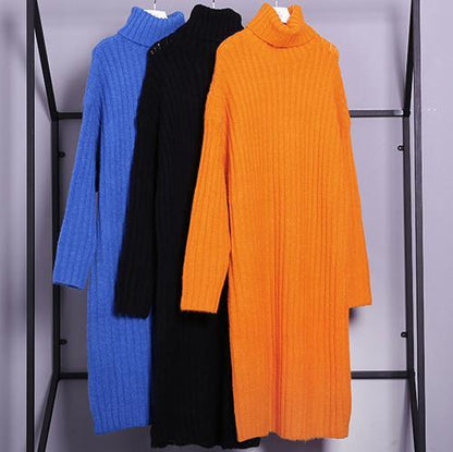 Chunky Orange Sweater Weather High Neck Tejidos Fall Knitwear