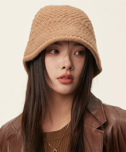 Classy Black Thick Warm Knit Bonnie Hat