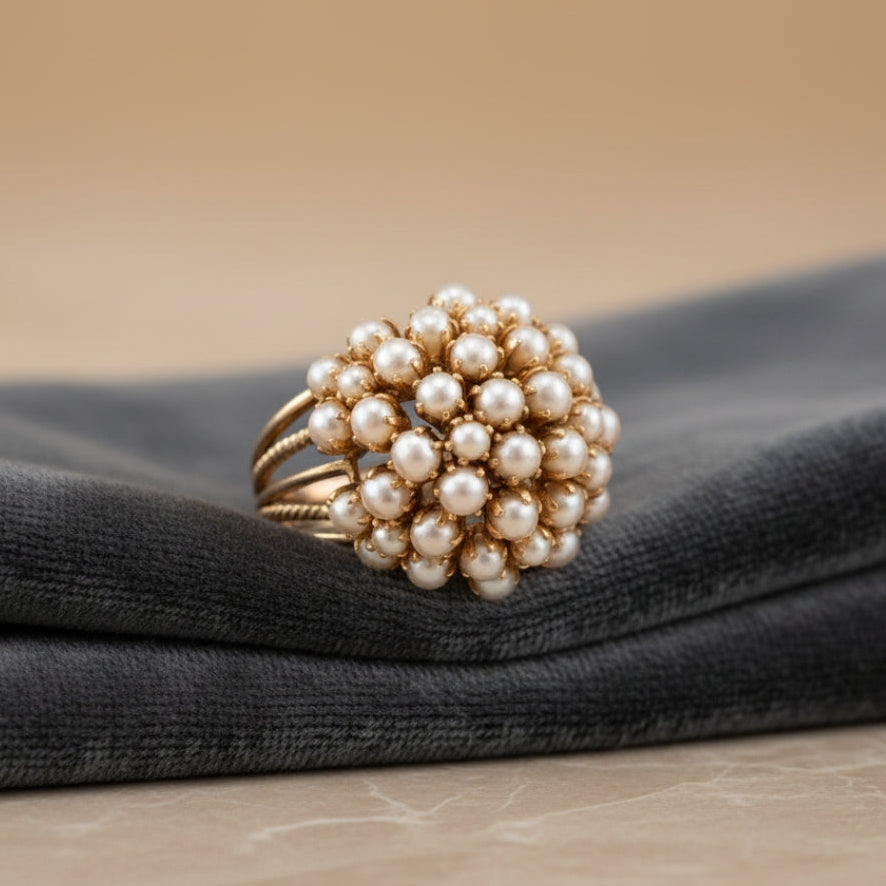 Romantic Pearl Ring for Special Moments