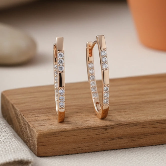 Vintage Handmade Gold Earring
