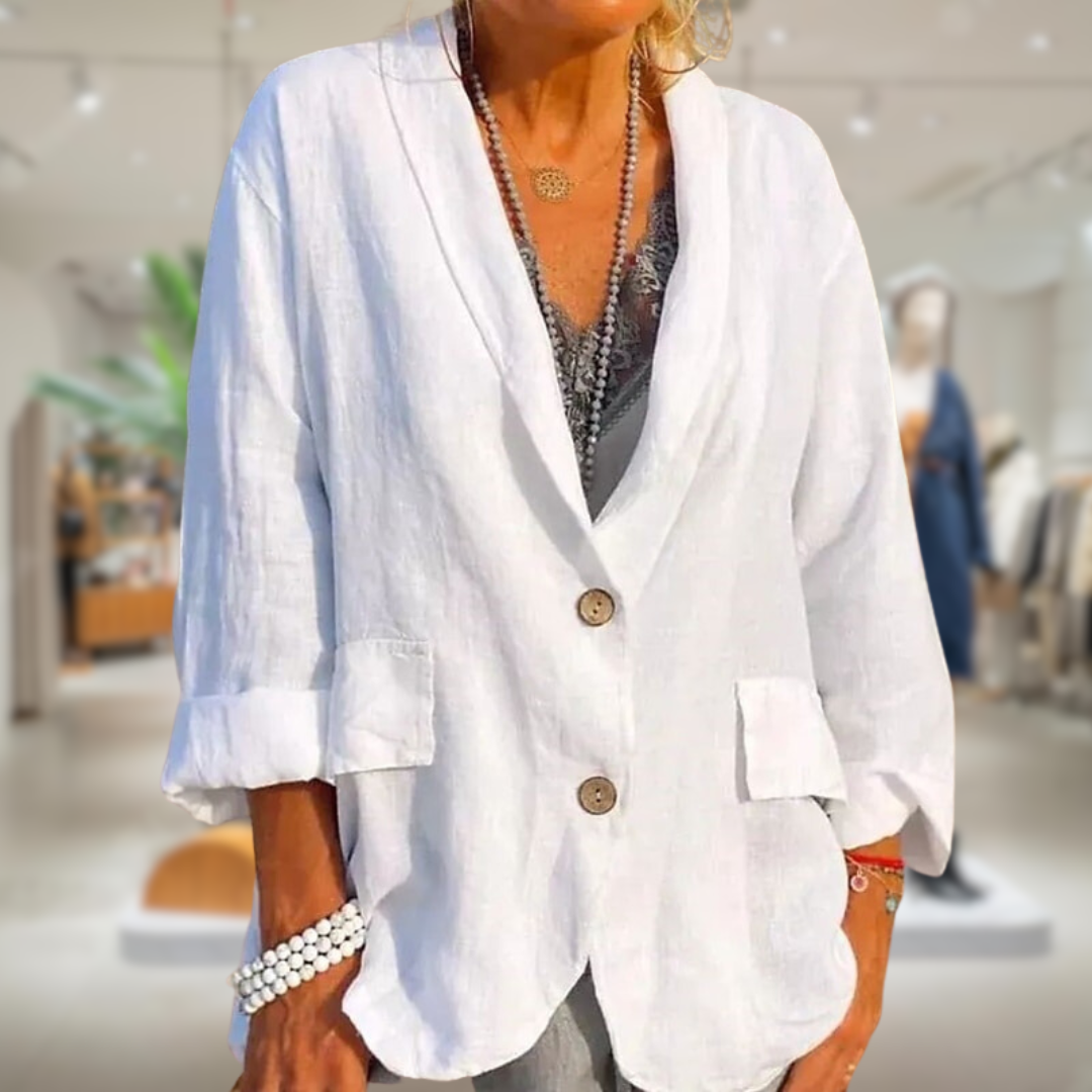 JO | Stylish blazer with buttons for women