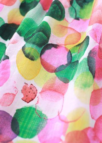 Diy Pink Prints Cotton Clothes Short Sleeve Tunic Summer Dresses