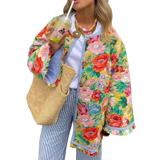 JO | Light summer coat with floral print