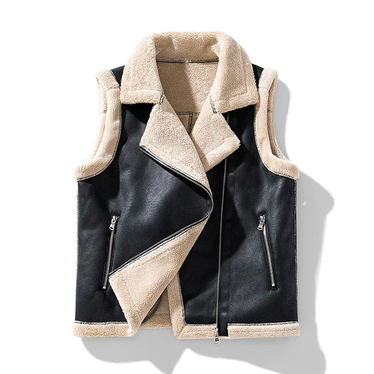JO | Sleeveless women's coat with fur