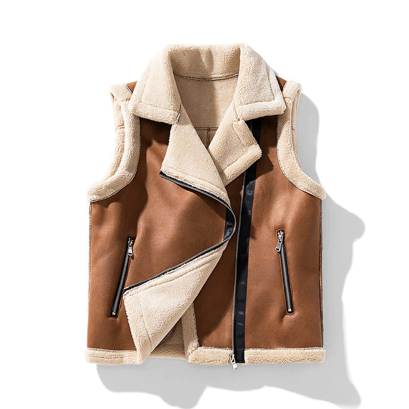 JO | Sleeveless women's coat with fur