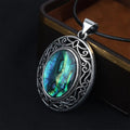 Nature Rounded Hollow Chromatic Stone Necklace