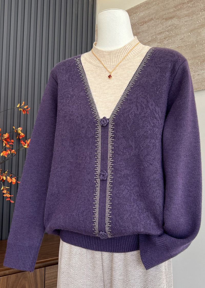 Beige Hign Neck Thick Patchwork Warm Fleece Knit Top Winter