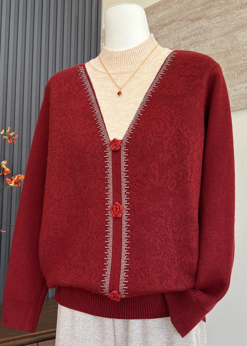 Beige Hign Neck Thick Patchwork Warm Fleece Knit Top Winter