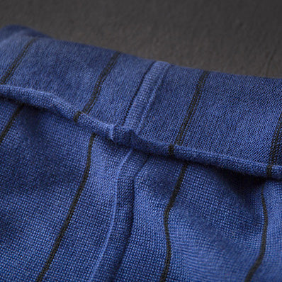 Blue High Neck Loose Sweater Dresses for