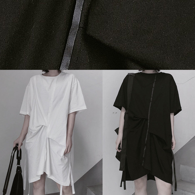 O Neck Half Sleeve Spring Tunics Wardrobes White Dress